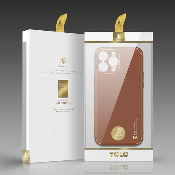 Dux Ducis iPhone 14 Pro Skal Yolo - Brun Brun