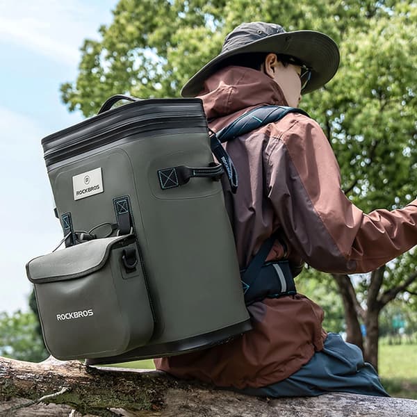 Rockbros Termisk Ryggsäck med Isolering 20L - Grön Grön