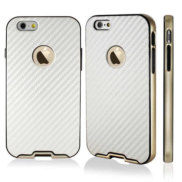 Mercury Bumper Skin Skal till Apple iPhone 6 / 6S  - Vit White