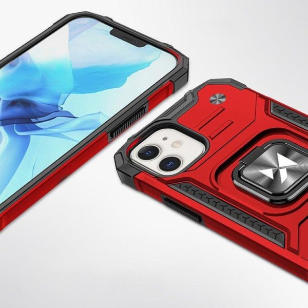 Wozinsky iPhone 14 Plus Mobilskal Ringhållare Armor - Röd