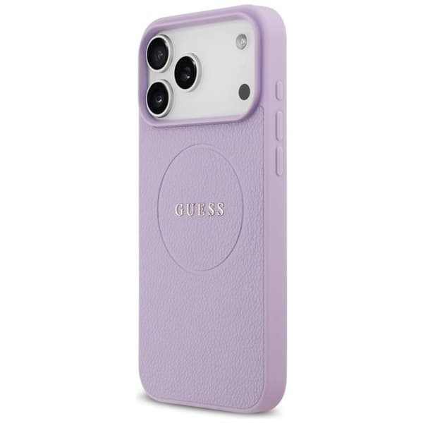 Guess Mobilskal till iPhone 17 Pro Max MagSafe Grained Ring - Lila Lila