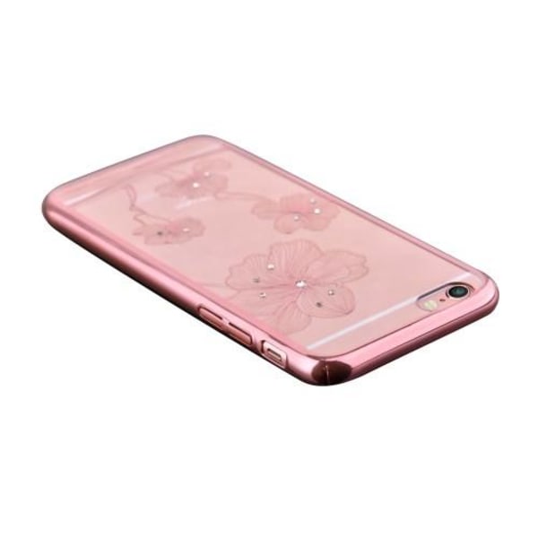 Comma Skal med Swarovski-stenar till iPhone 6 / 6S - Rose Gold