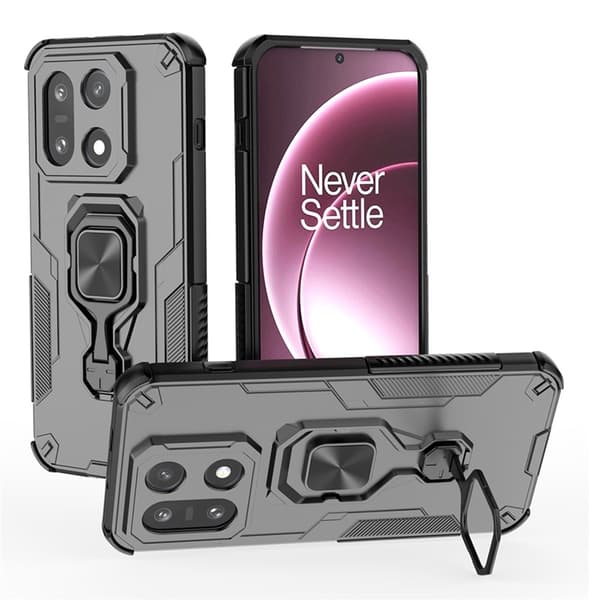 Mobilskal till OnePlus 15 5G Rotatable Ring Kickstand Svart