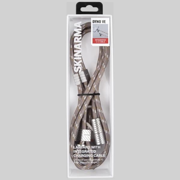Skinarma 2in1 USB-C til USB-C kabelsnor Dyno Ve - Beige Beige