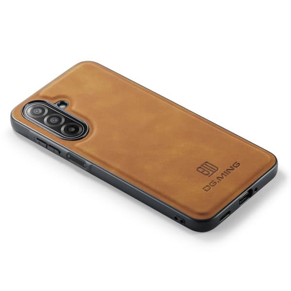DG.MING Mobilskal till Samsung Galaxy A17 5G PU Läder Hybrid Brun