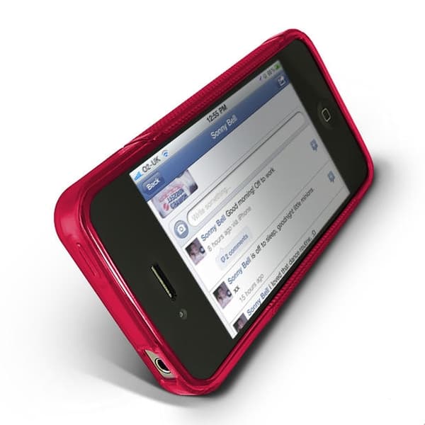 Wave FlexiCase Skal till iPhone 4S/4 (ROSA) Rosa