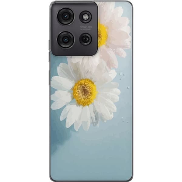 Mobiletui til Motorola Moto G75 med sommerblomster