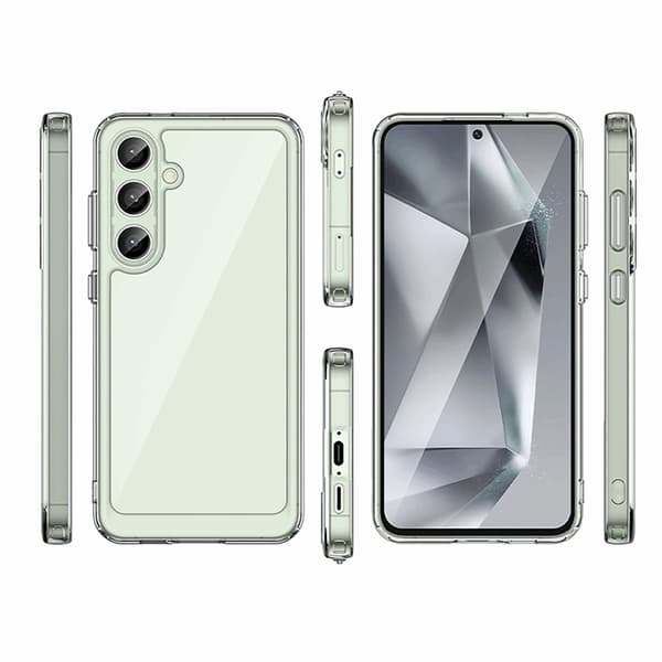 Mobilskal till Galaxy S24 FE Outer Space med Ram - Transparent Transparent