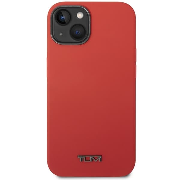 Tumi Telefontaske til iPhone 14 Plus/15 Plus MagSafe Flydende Silikone - Rød