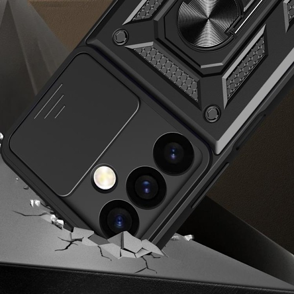 Galaxy S24 Plus Mobilskal Hybrid Armor Camshield - Svart Svart