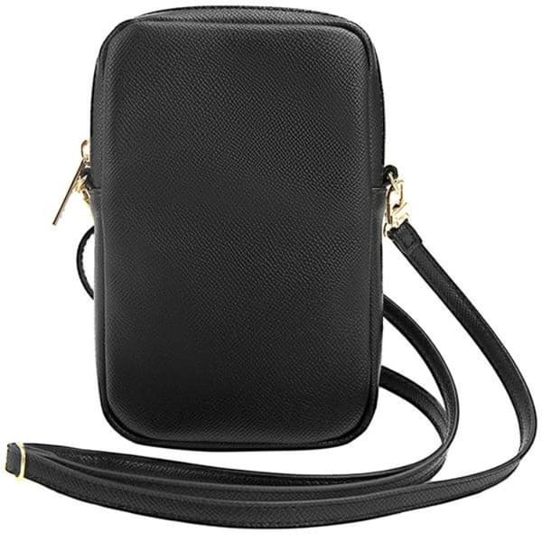 Guess Mobiltaske Lynlås Trekant 4G - Sort Black