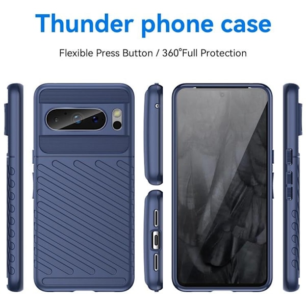 Google Pixel 8 Mobilskal Thunder Twill - Blå