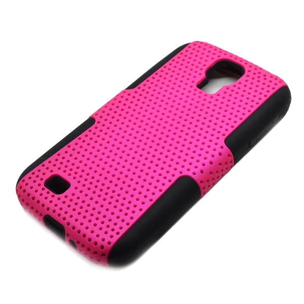 Mesh Combo Cover til Samsung Galaxy S4 i9500 (Magenta) Rosa