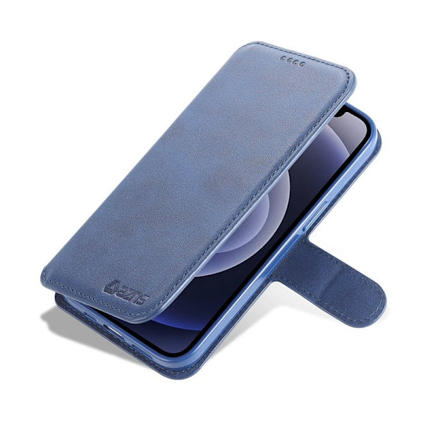 AZNS iPhone 13 mini Plånboksfodral Konstläder - Blå