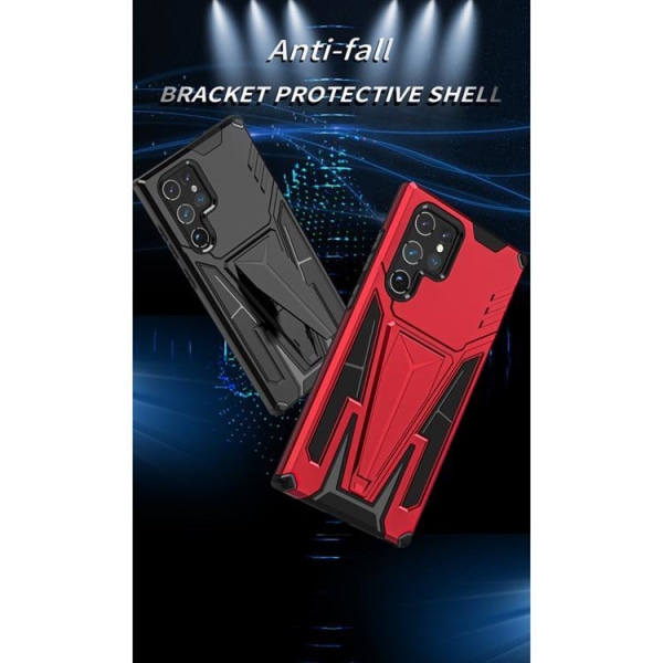 V-formet Kickstand Cover Galaxy S22 - Rød Red