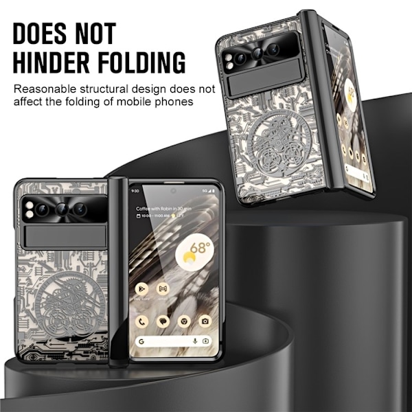 Google Pixel Fold Mobilskal Mechanical Legend - Svart Svart