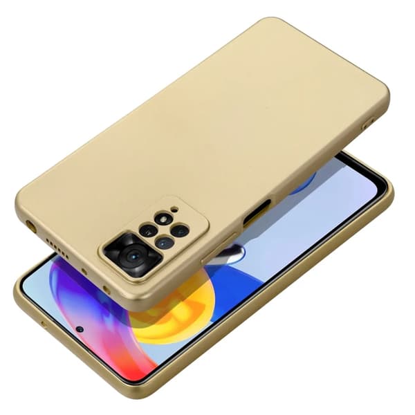 Telefontaske til Xiaomi Redmi Note 14 Pro 5G Metallisk - Guld Guld