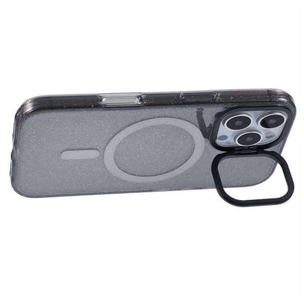 KIGC Mobilskal till iPhone 16 Pro MagSafe Epoxy Kickstand - Svart Svart