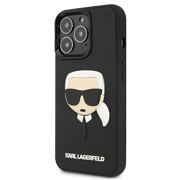 Karl Lagerfeld 3d Rubber Karl`s Head Skal iPhone 13 Pro - Musta Black