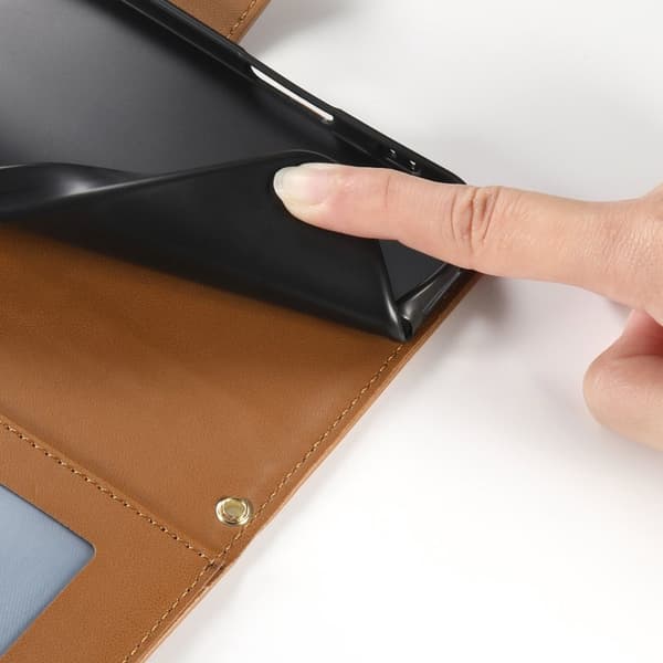 Plånboksfodral för Samsung Galaxy S26 Plus Konstläder Stativ - Brun