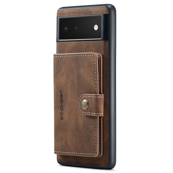 JEEHOOD Detachable Mobilskal Google Pixel 7 5G Brun