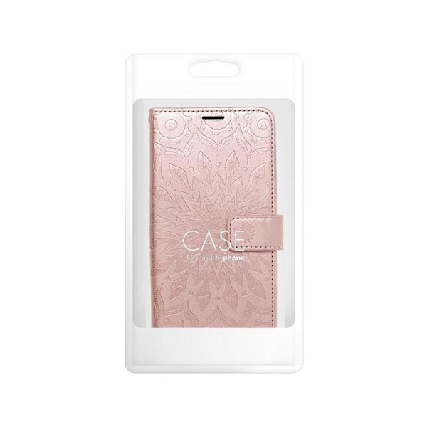 iPhone 16 Plus Plånboksfodral Mezzo Mandala - RoseGuld Roséguld