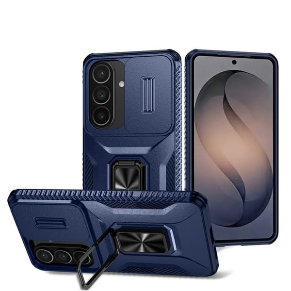 Mobilskal för Samsung Galaxy S26 Plus Kickstand TPU + PC - Blå