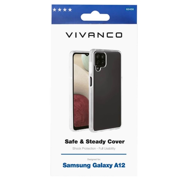 Vivanco Safe &amp; Steady on Galaxy A12s - Transparent