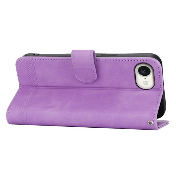 DIERFENG DF-03 iPhone 16e Plånboksfodral i Konstläder - Lila