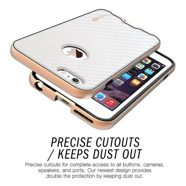 Caseology Bumper Cover til Apple iPhone 6/6S - Carbon White White