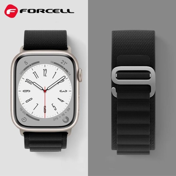 Forcell Apple Watch (38/40/41mm) Armband F-Design - Svart