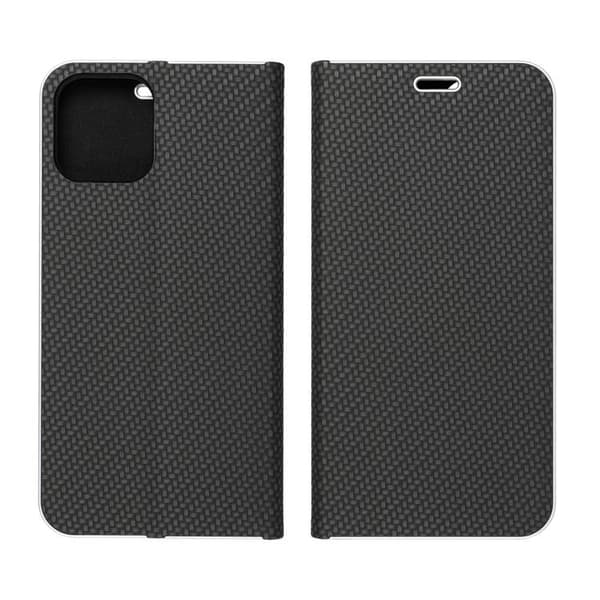 iPhone 16 Pro Max Plånboksfodral Luna Carbon - Svart Svart
