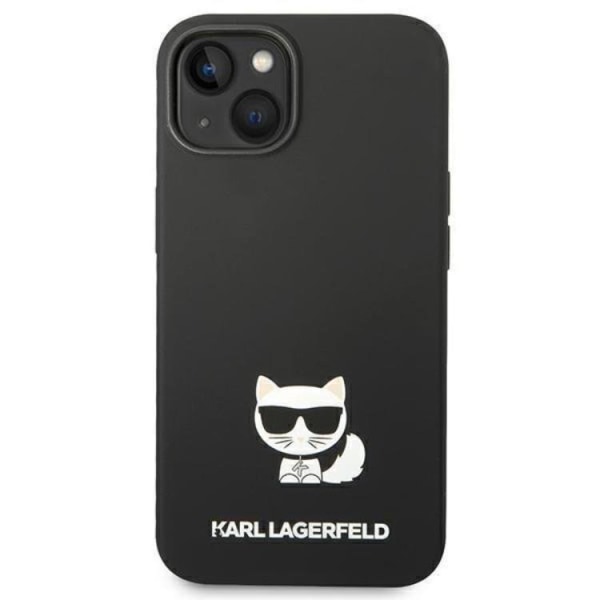 Karl Lagerfeld iPhone 14 Cover Silikon Choupette Body - Sort