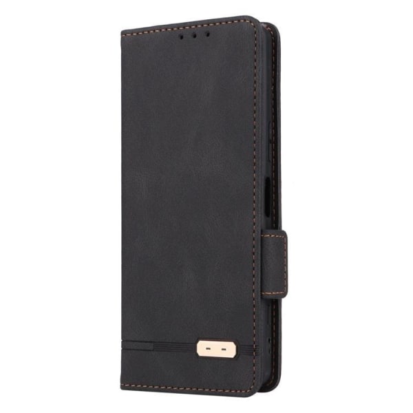 Sony Xperia 5 IV Wallet Case Decor Magnetic Lås - Sort