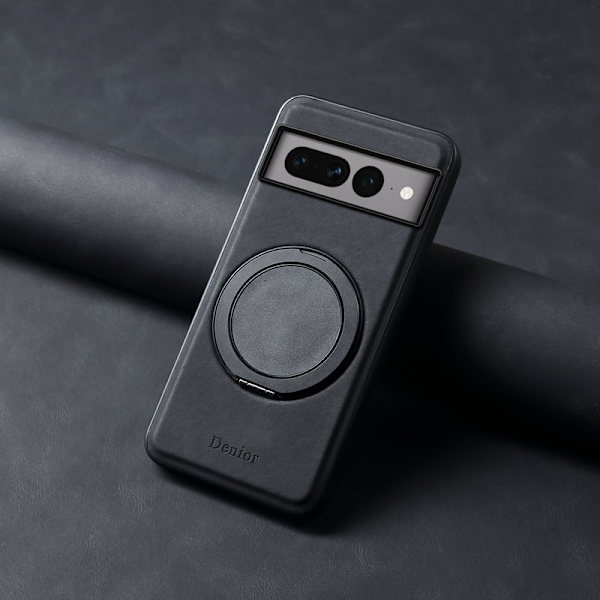 DENIOR Google Pixel 7 Pro 5G Magnetfodral Konstläder Svart