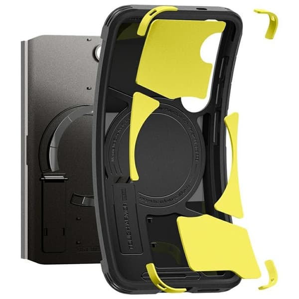 Spigen telefontaske til Galaxy S25 MagSafe Tough Armor - Sort Svart
