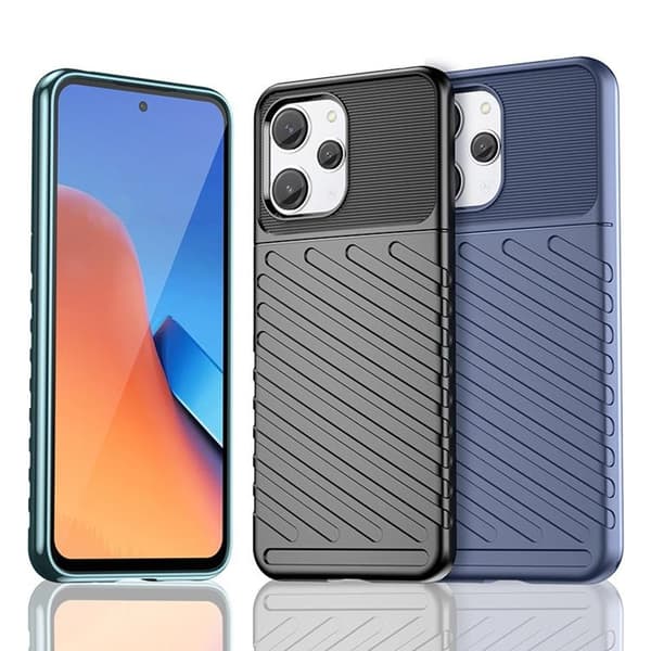 Xiaomi Redmi 12 Mobilskal Thunder Armored - Sort Svart