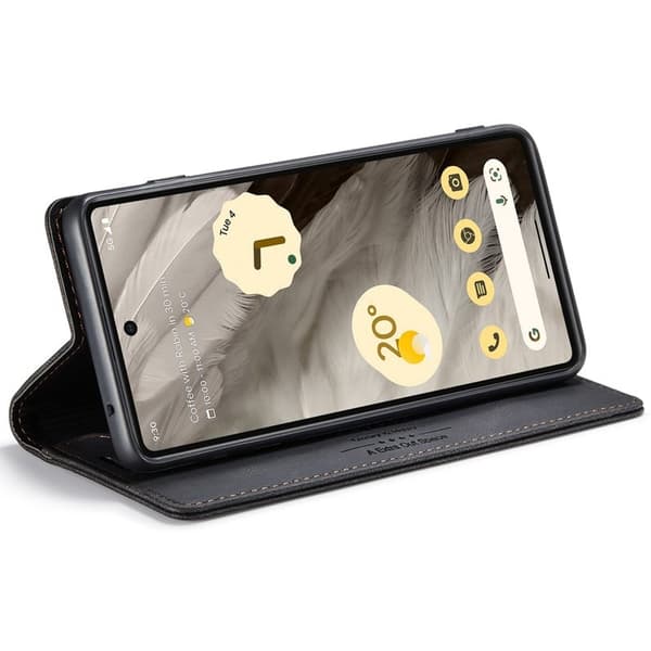 AUTSPACE A01 Fodral för Google Pixel 7 5G - KonstLäder - Svart
