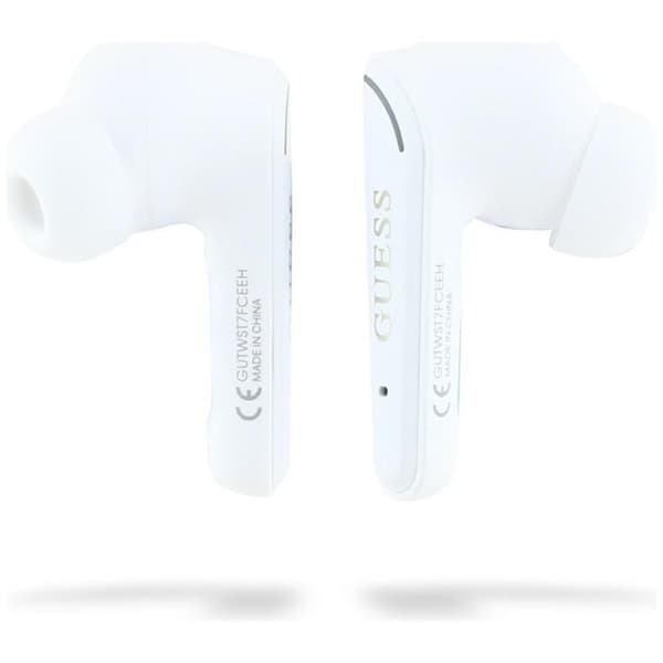 Guess TWS In-Ear Hörlurar Flat Classic Logo Electroplated - Vit Vit