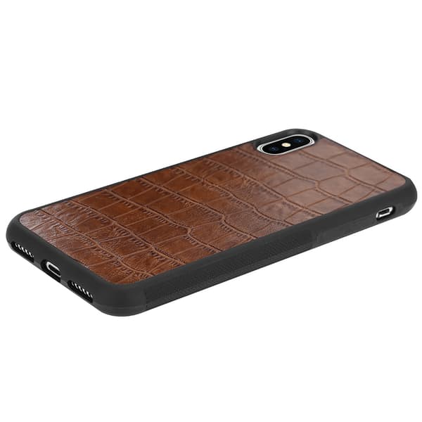 Boom Croco Taske til iPhone X/XS - Brun Brown
