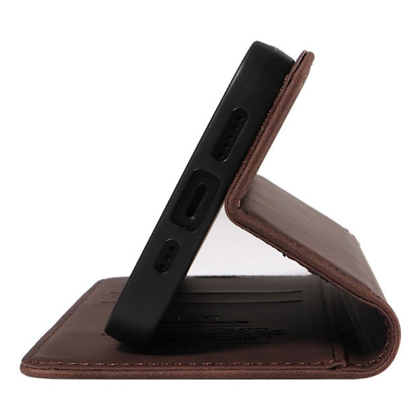 BETOPNICE 003 iPhone 16 Pro Max Plånboksfodral Konstläder - Brun
