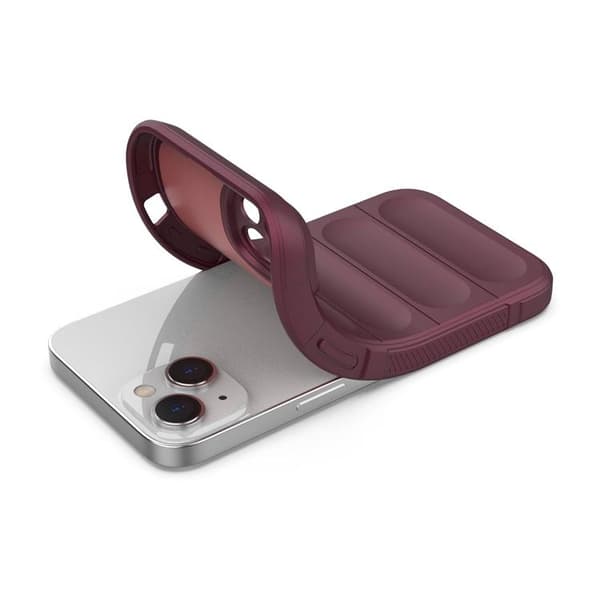 iPhone 14 Plus Skal Magic Shield Flexible Armored - Burgundy Rödbrun