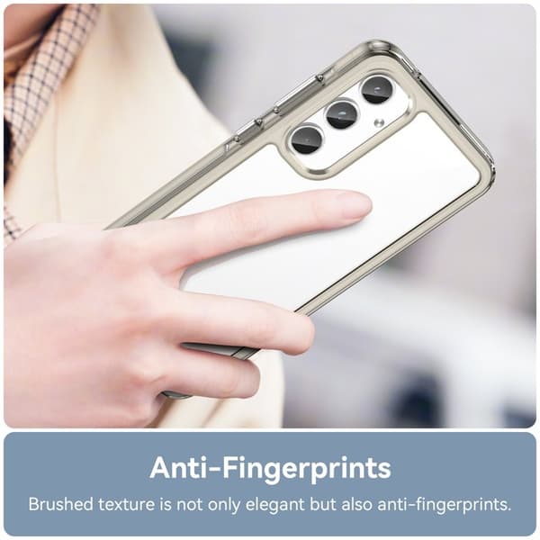 WANLONFENG Mobilskal till Samsung Galaxy A55 5G TPU XC Serie - Transparent Grå