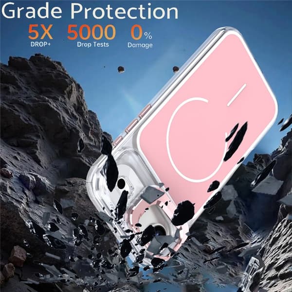 Mobilskal till iPhone Air MagSafe Lens Kickstand TPU + PC - Rosa Rosa