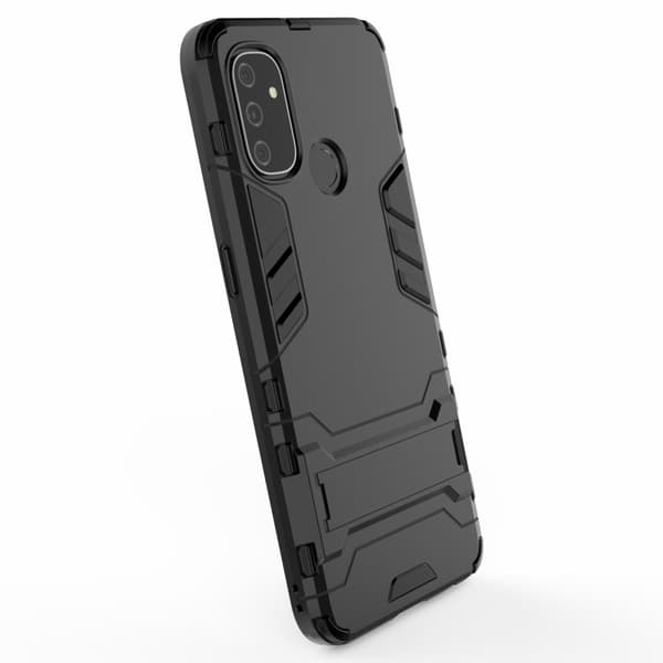 Kick-Stand Mobilskal till Oneplus Nord N100 - Svart Black
