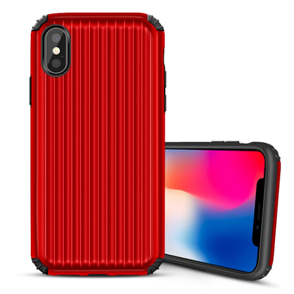 Hybrid Armor Skal till Apple iPhone X/Xs - Röd Röd