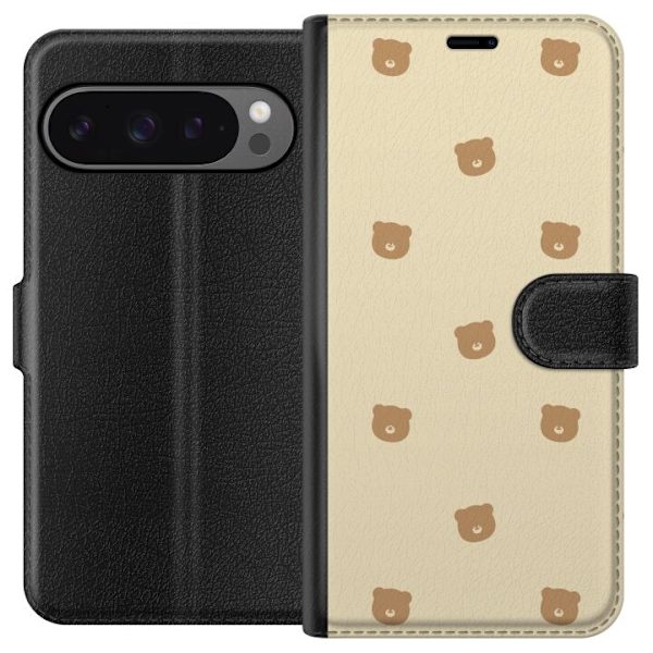 Plånboksfodral till Google Pixel 9 Pro XL med Björnmönster