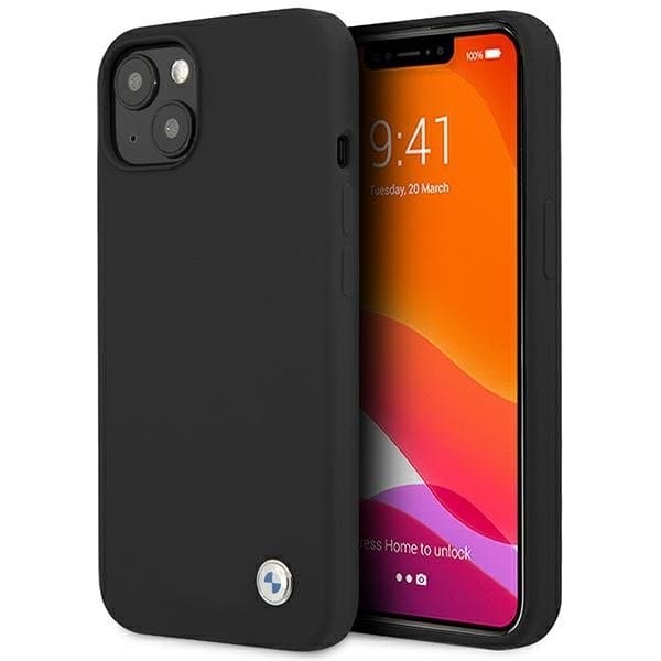 BMW Silicone Signature Skal iPhone 13 Mini - Musta Black