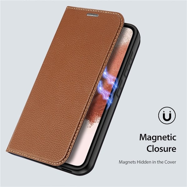 Dux Ducis Galaxy S23 Plånboksfodral Skin X2 Magnetic - Brun