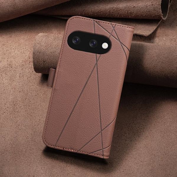 BINFEN Google Pixel 9a Plånboksfodral Konstläder - Brun